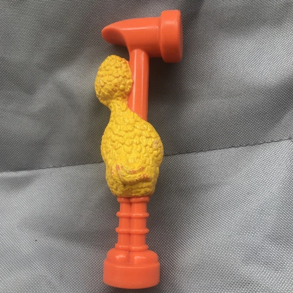 Sesame Street Big Bird Play Toy Hammer‎ Figure Henson Inc Tool
